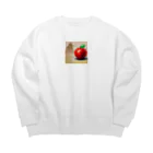 si-monの渇きを潤すリンゴ Big Crew Neck Sweatshirt