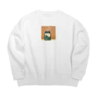 si-monの20年空けていません Big Crew Neck Sweatshirt