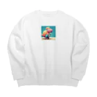 Ryuu_0925の古代の巨大生物たち Big Crew Neck Sweatshirt