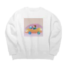 pikkekunのGo!Go!Car! Big Crew Neck Sweatshirt