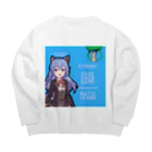 灰に僕らのMATICクレーンキャラクターグッズ Big Crew Neck Sweatshirt