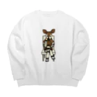 すとろべりーガムFactoryの物思いにふけるオカピ氏 Big Crew Neck Sweatshirt