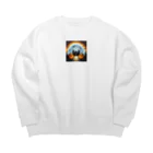 umakoiのドット絵のハロウィン城 Big Crew Neck Sweatshirt