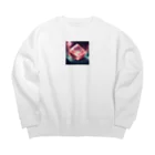 0413otoの永遠の愛ローズクォーツ Big Crew Neck Sweatshirt