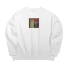 RyosukeYamamotoの侵略ゾンビ君 Big Crew Neck Sweatshirt