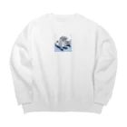 アジンガーのアジラバスケルトン Big Crew Neck Sweatshirt