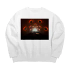 Fumoffuの日本三大渓谷「清津峡」トンネル　“しずく” (火) Big Crew Neck Sweatshirt