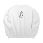 絵本の動物園の朝のペンギン Big Crew Neck Sweatshirt