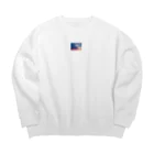 Chado Fashionの幻想的な空に心躍る Big Crew Neck Sweatshirt