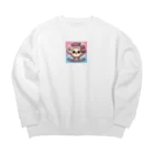 burusukaruのプロテインパワー Big Crew Neck Sweatshirt