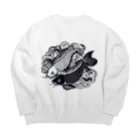 SADOM graphicsの二匹の鯉 Big Crew Neck Sweatshirt