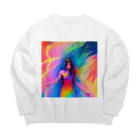 でおきしりぼ子の実験室の少女 Big Crew Neck Sweatshirt