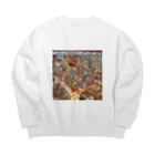 koro-sukeのみっけた！ Big Crew Neck Sweatshirt