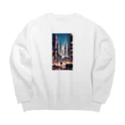 AI職人👨‍🏭のAI「ディストピアに希望の光」 Big Crew Neck Sweatshirt