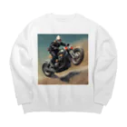 Yamapの仮面のバイク乗り Big Crew Neck Sweatshirt