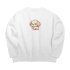 ぷにぷにのゆる犬の、森谷さん Big Crew Neck Sweatshirt