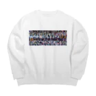 ポジパレード 🎉の可愛イラてんこ盛りちゃん Big Crew Neck Sweatshirt