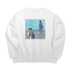 つぎのラピス島ペンギン Big Crew Neck Sweatshirt