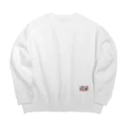 タートルフィットネスの世界の亀ちゃんラー油 Big Crew Neck Sweatshirt