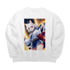 那須モバイル店のけもっ娘3 Big Crew Neck Sweatshirt