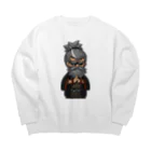 みたらし団子のふたたまちゃんの岩爺（がんじい） Big Crew Neck Sweatshirt