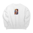 AI職人👨‍🏭のAI「Taylor Swift」水彩 Big Crew Neck Sweatshirt