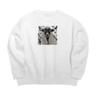 mofu mofu309のあーたネギ買ってきてって頼んだでしょ Big Crew Neck Sweatshirt