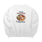 にぶたんオリジナルショップの知立らーめん夢幻大 Big Crew Neck Sweatshirt