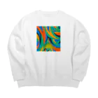 佐保のじゃんぐる Big Crew Neck Sweatshirt