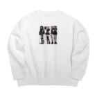 rarara-404のキモ＆キュート Big Crew Neck Sweatshirt