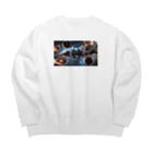 Satoshi27のスペース空間 Big Crew Neck Sweatshirt