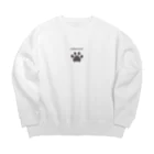 "ねこの手"グッズの"ねこの手"肉球 Big Crew Neck Sweatshirt