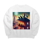 animalsの都会で共存する野生生物 Big Crew Neck Sweatshirt