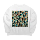 seiya_CosmicPioneerのそれぞれの心 Big Crew Neck Sweatshirt