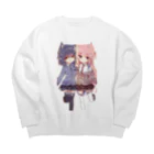 𝗋𝖾𝗇𝗋𝗂のえゆゆえ Big Crew Neck Sweatshirt