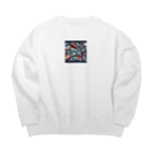 Satoshi27の "アメリカンスポーツの輝き" Big Crew Neck Sweatshirt