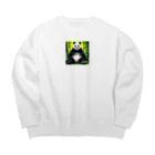 sugimo01の竹やぶで寛いでいるパンダ Big Crew Neck Sweatshirt