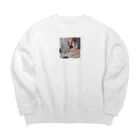 mofu mofu309のこのキャロットケーキ美味しそうだね Big Crew Neck Sweatshirt