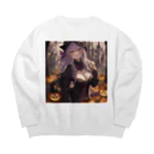 ５６アイテムズのハロウィン魔女 Big Crew Neck Sweatshirt