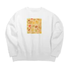 omochi_stampのおちばとどんぐり Big Crew Neck Sweatshirt