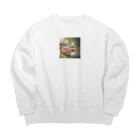 Flower Twinkleのクルマ Big Crew Neck Sweatshirt