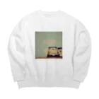 fruithappylifeの「人生一度きり」グッズ Big Crew Neck Sweatshirt