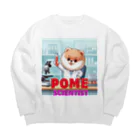 Pom-Dog'sのポメサイエンティスト Big Crew Neck Sweatshirt