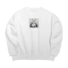 rererenoojisamaの休んでいるウサギ Big Crew Neck Sweatshirt