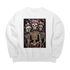 Skull sectionのガイコツのデザイン Big Crew Neck Sweatshirt