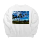 HONMARU23のランカウイ島のビーチ Big Crew Neck Sweatshirt