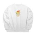 ぽっぽこ本舗のインコサンデー Big Crew Neck Sweatshirt