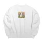 ZZRR12のウサギの遠足 Big Crew Neck Sweatshirt