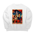 中華呪術堂（チャイナマジックホール）の宇宙産業発展のために猛勉強しよう Big Crew Neck Sweatshirt