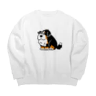 DONNIE log.のどんちゃん Big Crew Neck Sweatshirt